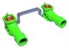 Koblingsd�se Dobbelt 1/2-15 MM Wirsbo Model III til mur