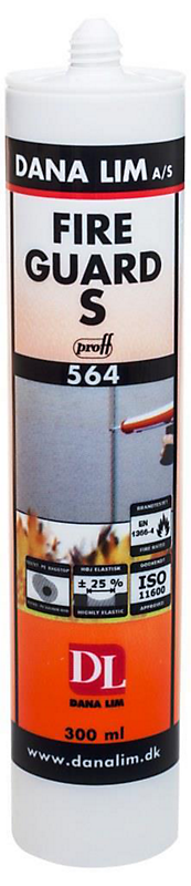 Dana Lim Fire Guard S564 brandfugemasse grå - 300 ml