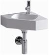 IF� Icon h�ndvask Hj�rne med hanehul uden overl�b 330x330 mm. til montering p� bolte