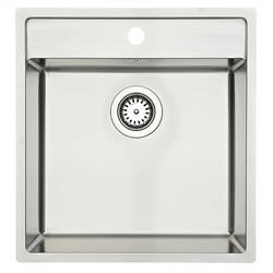 Lavabo Nexus 50 køkkenvask B: 48 x D: 51 cm i rustfrit stål til nedfældning - planlimning eller underlimning