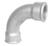 Bøjning 90 grader  Galvaniseret  3/4" Muffe-Muffe   