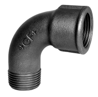 Bøjning Kort Sort 3/4 Muffe-Nippel 