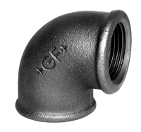 Vinkel S. 1/2 Muffe-Muffe 