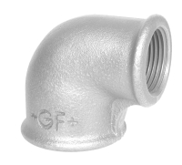 Vinkel G. 1/2 - 1/4 Muffe-Muffe 