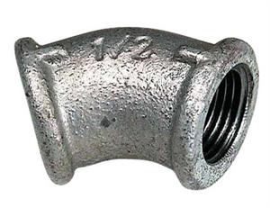 Vinkel 45 grader Galvaniseret  3/4