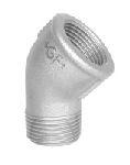 Vinkel 45Gr Galvaniseret 3/4 Muffe-Nippel