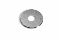 Click 1-2-roset i børstet rusttfrit stål.