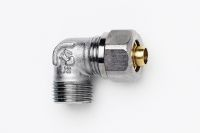 Kompressions vinkel fra TA 1/2" - 15 mm til pex