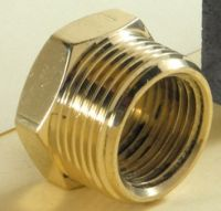 nippelmuffe 1/4" - 1/8". Messing