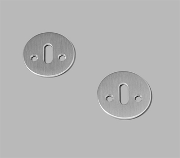 D-Line Nøgleskilte massiv, i sæt af 2 stk. Rustfri stål ( Slebet udgave ) 14323002551