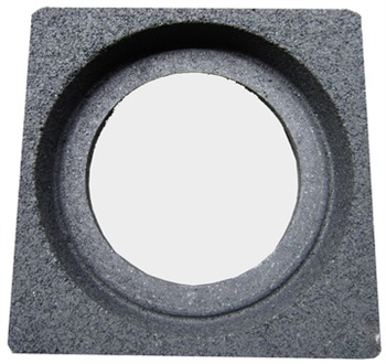 Ulefos 600 x 600 mm målerbrøndkarm til flisebelægning, u/dæksel