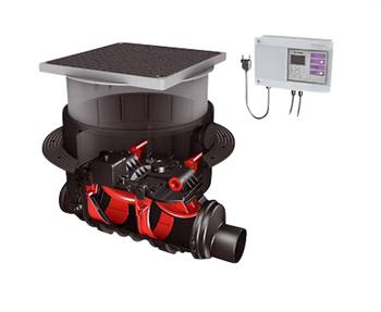 Kessel FKA 110 mm højvandslukke til gulv til sort spildevand