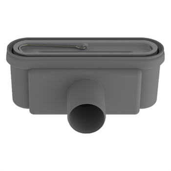 Unidrain 1411 Udløbshus 50mm Vandret m/Vandlås