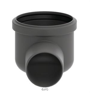 Unidrain 75 mm hjørneudløb med vandlås - Vandret