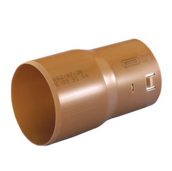 Wavin 110 mm PVC-dræntilslutning til 75/65 mm drænrør, spids