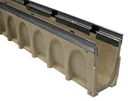 ULMA MultiV+150 rendeelement 1 mtr. H=220mm uden fald. Med galv. karm. Forberedt for udløb - Kloak