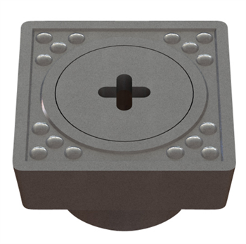 CITY Rørbrøndkarm 160 mm firkantet Med Rist