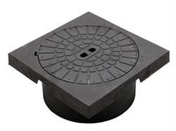 Ulefos 315 mm karm/dæksel firkantet