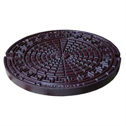 City-N Fortovsdæksel Åben 1,5T Gråjern Ø600