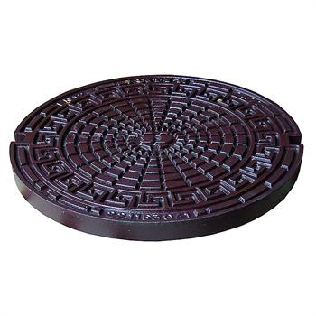 City-N Fortovsdæksel Åben 1,5T Gråjern Ø600