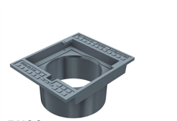 Duco 315 x 200 mm Rendestenskarm, flydende, 2-flanget