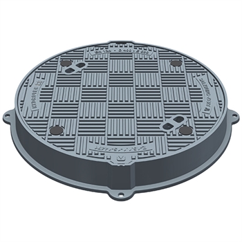 Ø600 10 cm fast karm med lufttæt dæksel 60 tons