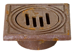 Jemi 110 mm rørbrøndkarm med rist, firkantet, 1,5 t, GG LL