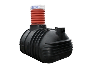 Bundfældningstank med pumpe MODEL WAVIN PE 3-kammer lav model 