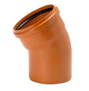 Uponor 200 mm 30 gr. PVC-kloakbøjning