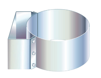 Metalbestos 280mm vægforankring afstand 100mm (Multi25, Multi50)