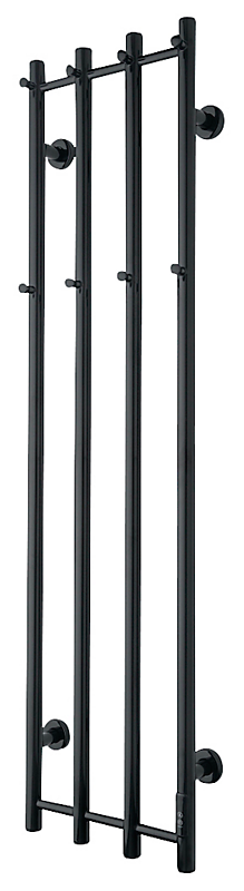 TVS el eldo 4 håndklæderadiator med timer 1400 x 345 mm - SORT