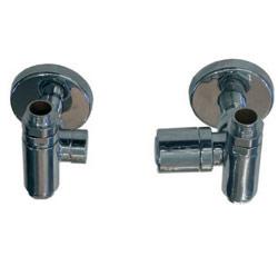 Kriss Corner kombi vinkelløbende ventilsæt i hvid