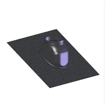 80/125mm Metalbestos ConneXt inddækning 5-45° flex, sort