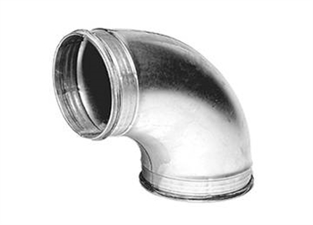 Ventilations bøjning 90 grader 250 mm