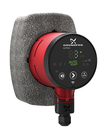 Grundfos Alpha2 20-40N - 150mm Grundfos brugsvandspumpe