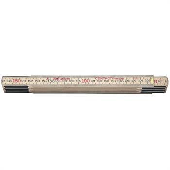 Tommestok 2 m 10 led træ indvendig mål