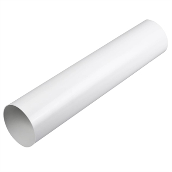 Ventilationsrør Ø100 x 500 mm, hvid