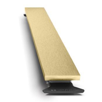 Unidrain HighLine Panel 800 mm. Rustfrit stål/Messing