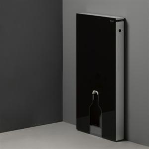 Geberit Monolith cisterne til gulvstående back to wall skåle - I sort poleret glas