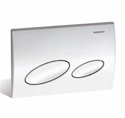 Trykknap gfra Geberit Kappa 20 i hvid