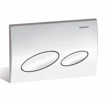 Trykknap gfra Geberit Kappa 20 i hvid