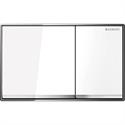 Geberit Betjeningsplade Omega 70, Hvid Glas