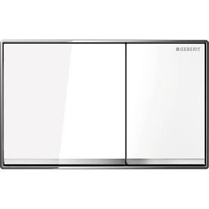 Geberit Betjeningsplade Omega 60 Hvid Glas