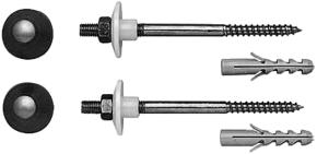 Duravit befæst. og kapper Krom