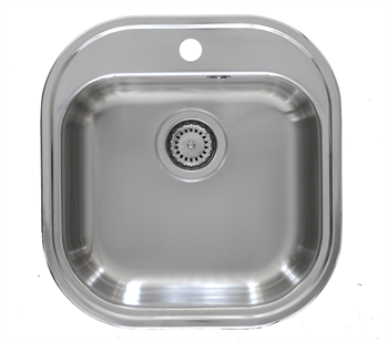 Intra Stylo køkkenvask 485 x 465mm, med strainer