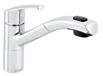 Damixa Rowan Køkkenbatteri med udtrækbar bruser i krom