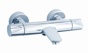 Damixa Termostatbatteri kar/brus uden rosetter og forskruninger