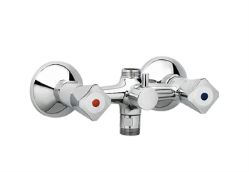 Børma brusebatteri  uden rosetter i krom