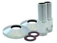 Tilgangsstykke, Længde 60 mm, roset 70 mm Ø, med afspærring