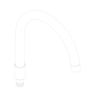 Damixa Reperationssæt tud komplet 203 mm S16 køkkenbatteri